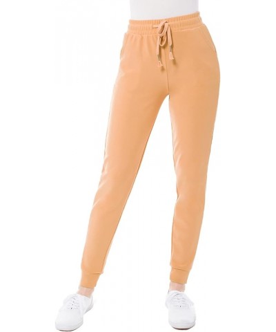 Women's Lightweight Scuba Joggers with Pockets for Women Workout & Lounge Pants Sand Stone $10.77 Pants