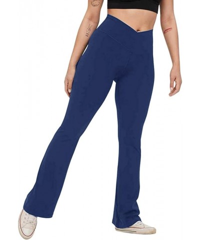 Flare Yoga Pants for Women Women Athletic Pants Fitness Running Out Yoga Pants Flare Leggings Winter Warm Lined 3-blue $8.52 ...