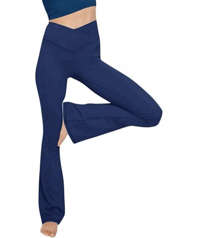 Flare Yoga Pants for Women Women Athletic Pants Fitness Running Out Yoga Pants Flare Leggings Winter Warm Lined 3-blue $8.52 ...