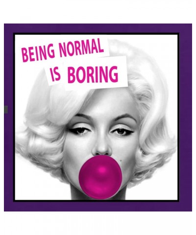 Marilyn Monroe Being Normal is Boring Famous People Unisex Crewneck Graphic Sweatshirt Purple $15.05 Activewear