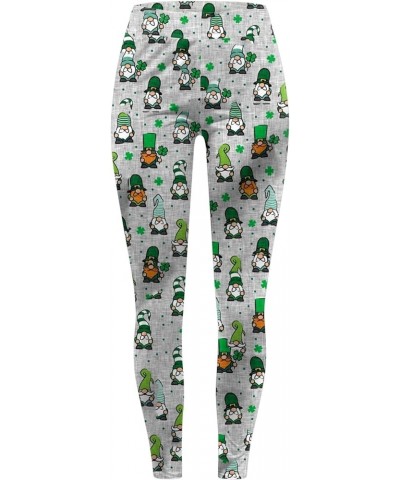 Crazy Yoga Leggings Saint Patrick's Day Irish High Waist Running Pants Cute Graphic Print Stretch Blessed and Lucky Trousers ...