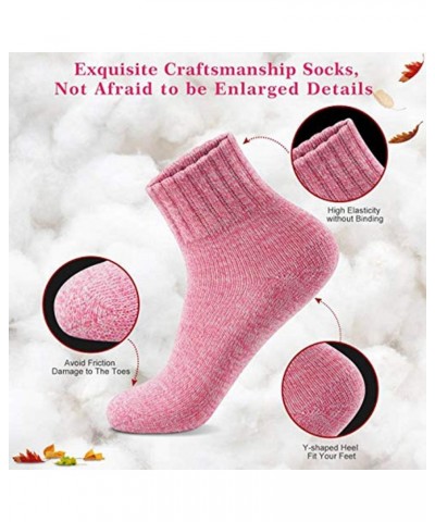 Womens Socks Winter - Christmas Gifts for Women - Thick Wool Soft Warm Fuzzy Cozy Socks for Women E-multi Color 10 $11.39 Socks