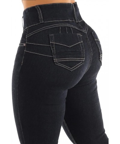 High Waisted Butt Lifting Jeans for Women - Colombian Design Jeans Levanta Cola 10350x_bv6096blk Black $23.65 Jeans