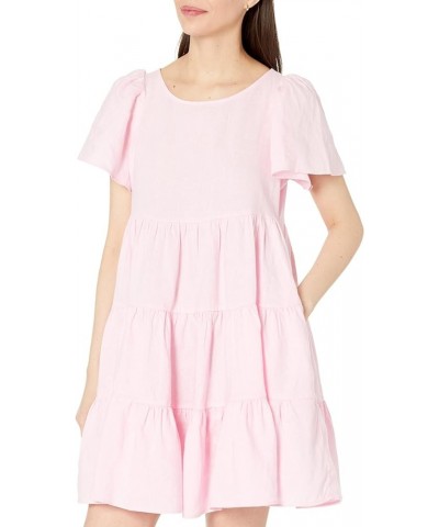 Jocelyn Short Sleeve Line Dress Pink Blossom $95.89 Dresses