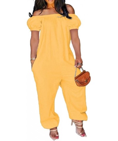 Womens Plus Size Jumpsuit for Curvy Women Romper 2 Pieces Maxi Jumpsuits with Pockets Outfits Style 28 $15.30 Jumpsuits