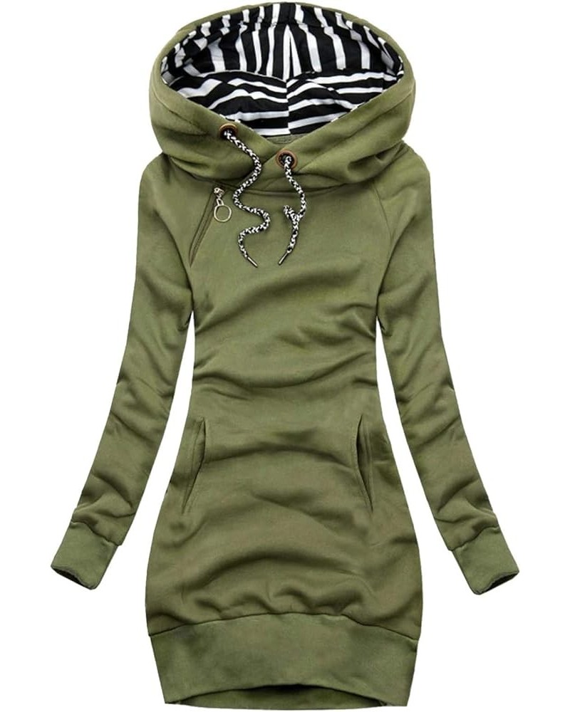 Women Floral Print Jacket Zipper Hoodies Sweatshirt Long Sleeve Zip Up Hooded Pullover Coat Trendy Clothes A5-green $13.13 Ho...