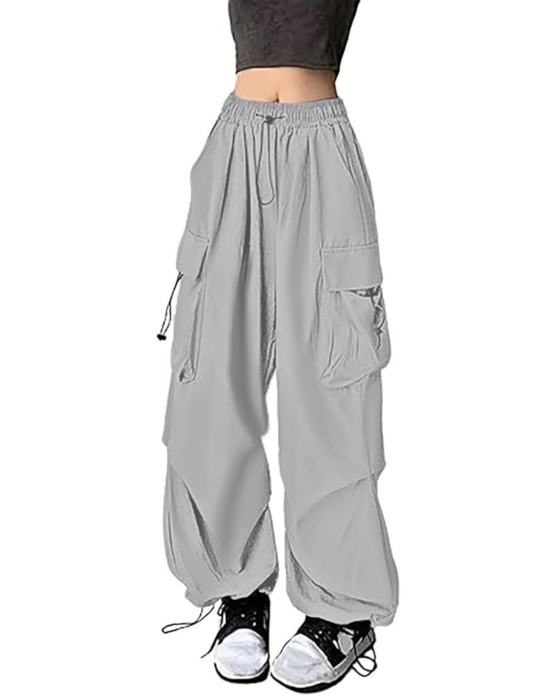 Cargo Pants for Women Baggy Parachute Pants with Pockets Low Waisted Teen Girls Wide Leg Trousers Trendy Clothes Hiking Pants...