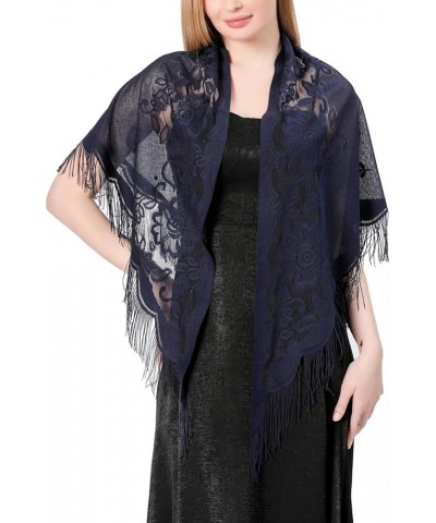 Lace Scarf Shawls and Wraps Capes for Evening Wedding Guest Dresses Date Night Out Wear Gifts for Women Her 14 Colors Blue $7...