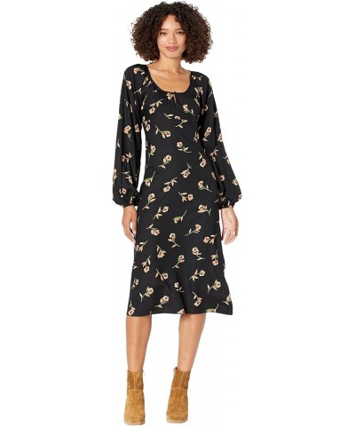 Women's Sweet to Me Midi Dress Black $10.72 Dresses