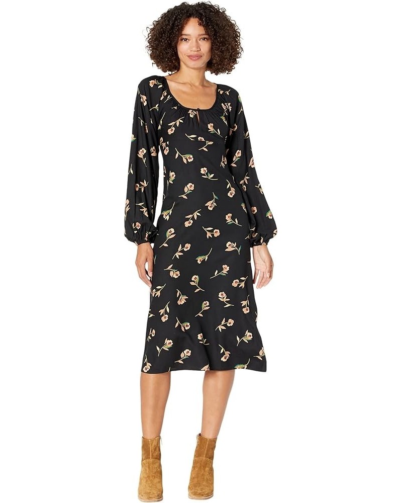 Women's Sweet to Me Midi Dress Black $10.72 Dresses