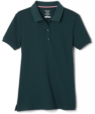 Women's Short Sleeve Stretch Pique Polo Hunter Green $11.20 Shirts