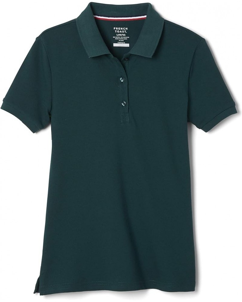 Women's Short Sleeve Stretch Pique Polo Hunter Green $11.20 Shirts