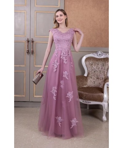 Laces Tulle Mother of Bride Dresses V-Neck Mother of The Groom Dresses Elegant Formal Evening Party Gowns Olive $35.69 Dresses