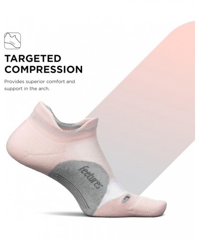 Elite Light Cushion No Show Tab Ankle Socks - Sport Sock with Targeted Compression - (1 Pair) New Propulsion Pink $9.20 Activ...