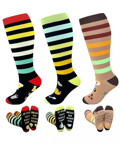 Plus Size Compression Socks Wide Calf for Women 20-30mmhg 2xl 3xl 4xl 5xl diabetic circulation breathable for nurse varices C...