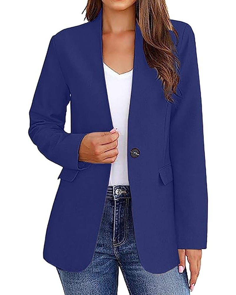 Women Cape Blazer Split Sleeve Open Front Casual Jacket Loose Short Cloak Coat Cardigan Business Office Workwear X2-blue $6.2...