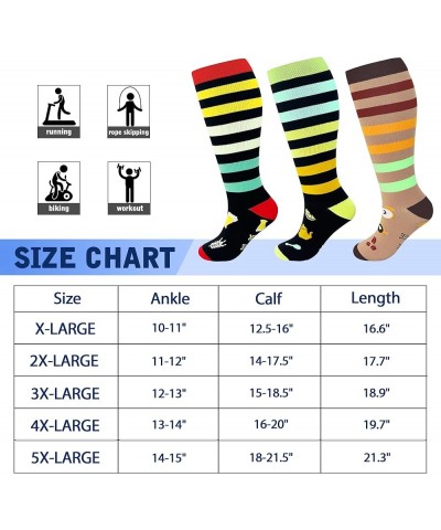 Plus Size Compression Socks Wide Calf for Women 20-30mmhg 2xl 3xl 4xl 5xl diabetic circulation breathable for nurse varices C...