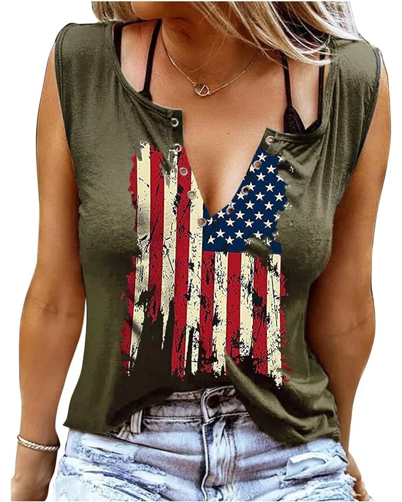 Smooth As Tennessee Whiskey Sweet As Strawberry Wine Tank Top Women Country Music Tee Ring Hole Summer Sexy V-Neck Shirt Flag...