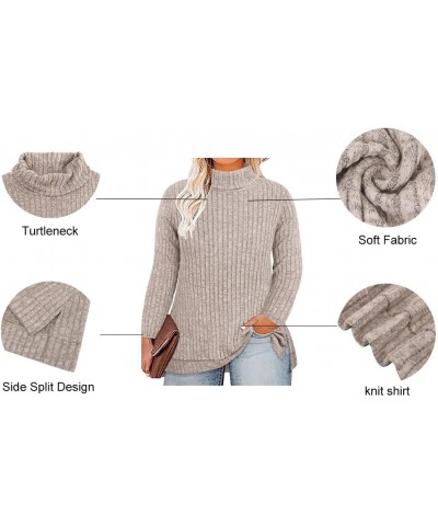 Plus Size V Neck Tops for Women Long Sleeve Lightweight Knitwear Winter Solid Color Loose Casual Sweater Shirt A2-apricot $15...