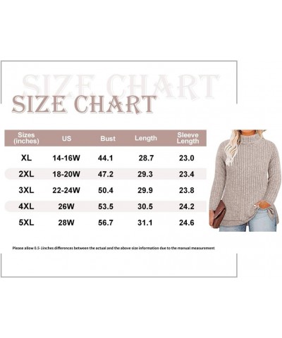 Plus Size V Neck Tops for Women Long Sleeve Lightweight Knitwear Winter Solid Color Loose Casual Sweater Shirt A2-apricot $15...