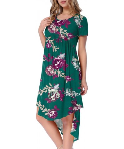 Women's Maternity Empire Waist Loose Swing Pregnancy Casual Midi Dress Z-fl10 Green $11.39 Dresses