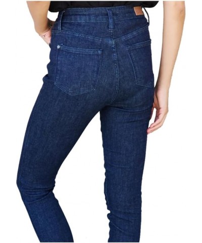 High Waist Control Top Raw Hem Skinny Jeans, 88703 Dark Blue $31.70 Jeans