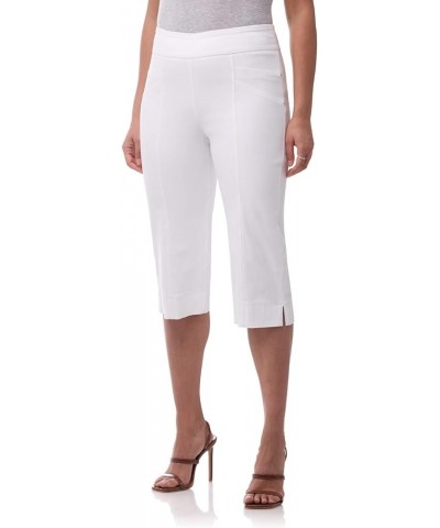 Womens Ease into Comfort Capri with Seams White $26.99 Pants