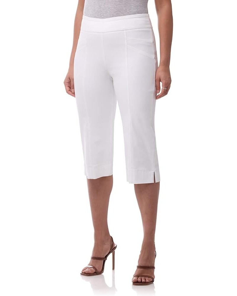 Womens Ease into Comfort Capri with Seams White $26.99 Pants