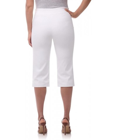 Womens Ease into Comfort Capri with Seams White $26.99 Pants