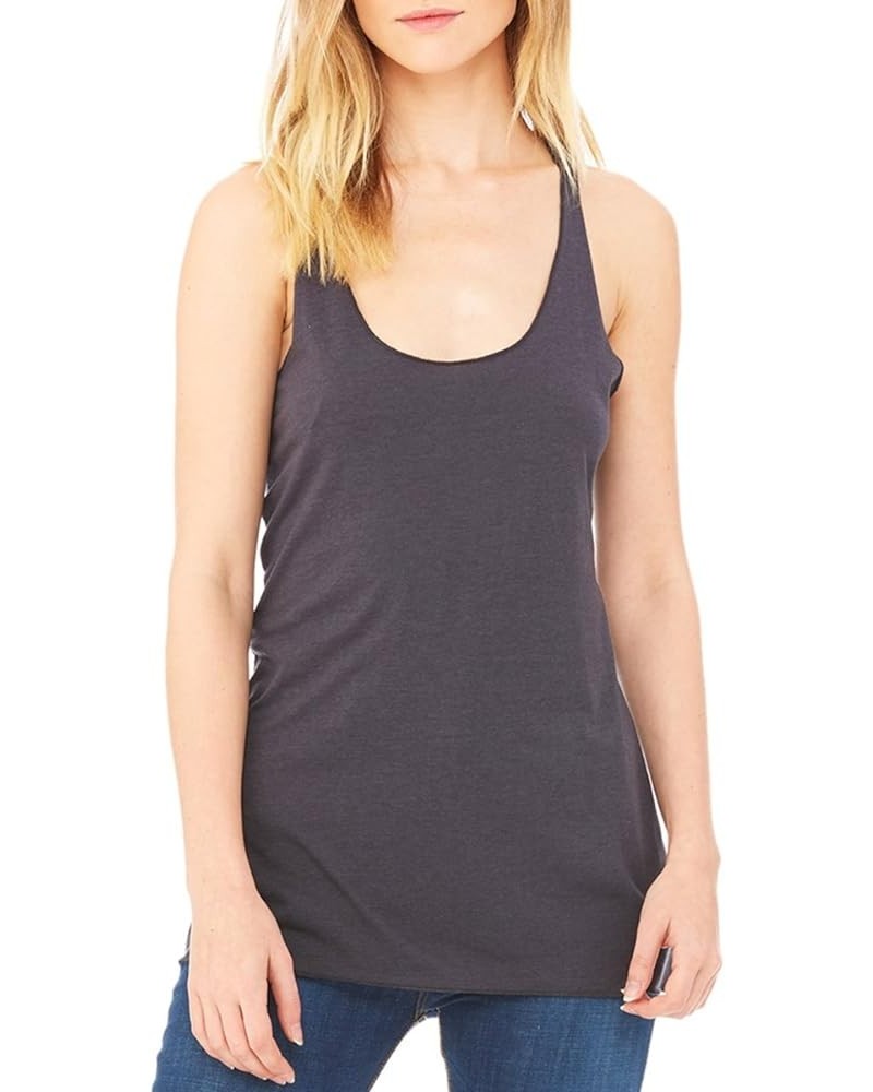 Bella Canvas Triblend Racerback Tank (8430) Solid Dark Grey Triblend $8.93 Tanks