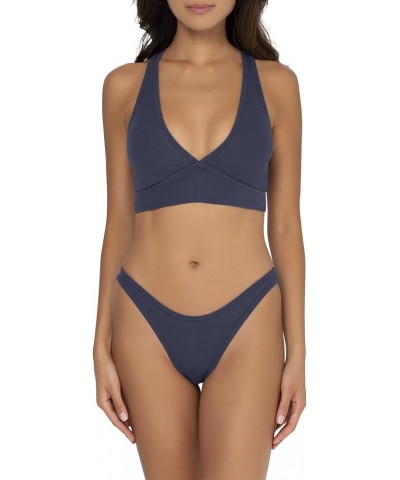 Women's Cloud Cotton Comfort Collection Bralette Navy Highlight $15.16 Lingerie