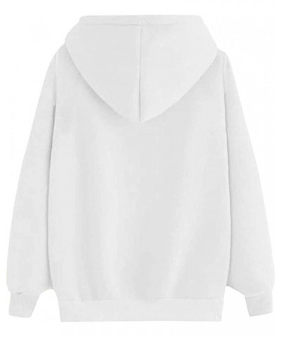 Women's Casual Heart Print Hoodies Lightweight Long Sleeve Pullover Hoodie Sweatshirt Tops with Kangaroo Pocket 02white $3.84...