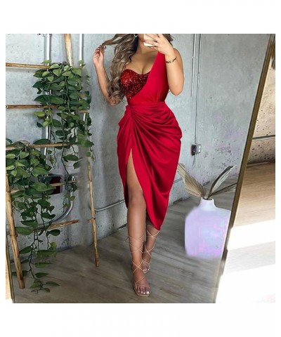 Holiday Dresses for Women Fashion Floral Print Sleeveless Maxi Dress Elegant Casual O Neck A Line Plus Size Dress C01red $10....