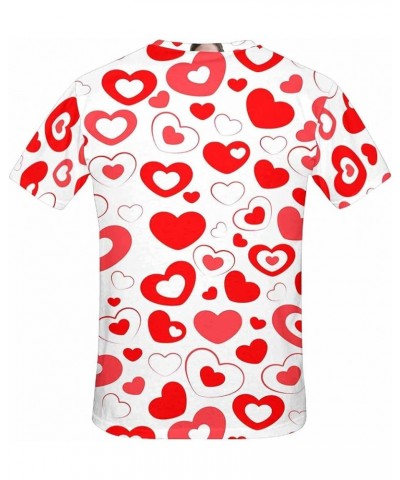 Custom Women's T-Shirt with Faces Galaxy Personalized Print Short Sleeve Shirts Hearts White $14.83 T-Shirts