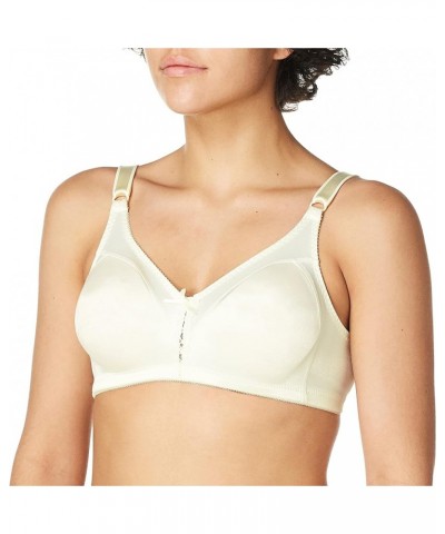 Women's Double Support Wireless Bra, Comfortsoft Full-coverage Wirefree Bra, Df3820 Cream $13.72 Lingerie