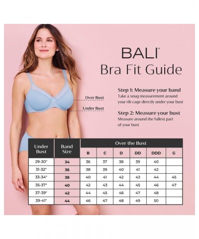 Women's Double Support Wireless Bra, Comfortsoft Full-coverage Wirefree Bra, Df3820 Cream $13.72 Lingerie