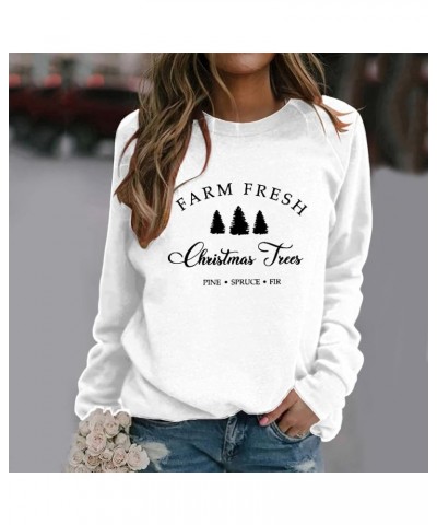 Christmas Shirt for Women Womens Hippie Sweaters Women Hoodie Oversized Sibling Christmas Outfits 2-white $9.30 Tops