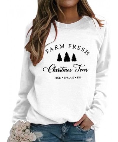 Christmas Shirt for Women Womens Hippie Sweaters Women Hoodie Oversized Sibling Christmas Outfits 2-white $9.30 Tops