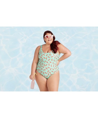 Women's Swim One Piece Swimsuit – Bathing Suit for Women Rock Lobster $26.40 Swimsuits