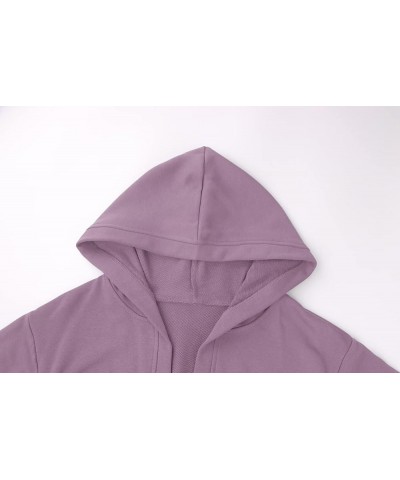 Women's Half Zipper Corset Crop Sweatshirt Asymmetrical Hem Solid V-Neck Drop Shoulder Ruched Crop Hoodie Tops Violet $15.99 ...