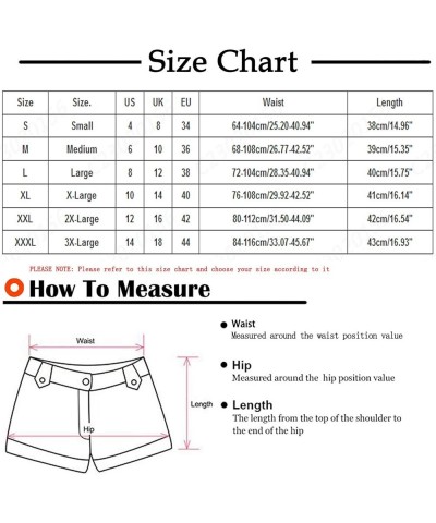 Shorts for Women Trendy 2023 Casual Drawstring High Waist Summer Shorts with Pockets Floral Print Beach Holiday Shorts T07-ho...