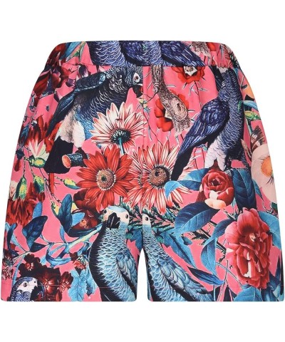 Shorts for Women Trendy 2023 Casual Drawstring High Waist Summer Shorts with Pockets Floral Print Beach Holiday Shorts T07-ho...