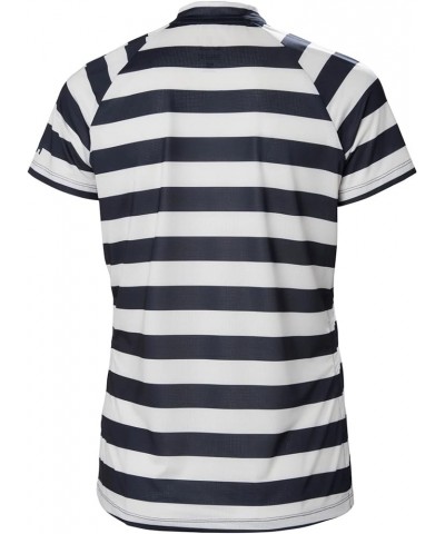 Women's Standard Siren 1/2 Zip T-Shirt X-Small 599 Navy Stripe $28.92 Activewear