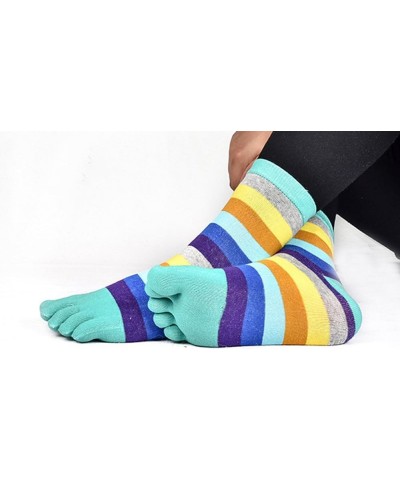 Women Toe Socks 5 Finger Cotton Wicking Athletic 6 Pack 3 Pack As Show $11.00 Activewear