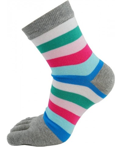 Women Toe Socks 5 Finger Cotton Wicking Athletic 6 Pack 3 Pack As Show $11.00 Activewear