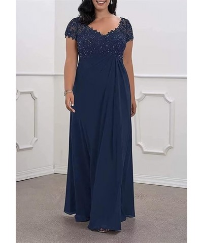 Mother of The Bride Dresses Lace Appliques Chiffon Wedding Guest Dresses for Women Plus Size Long Formal Gowns Black $48.50 D...