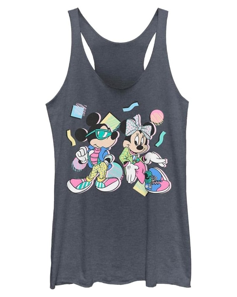 Women's 80s Minnie Mickey Navy Htr $12.60 Blouses