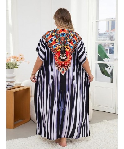 Women's wave neck Turkish caftan Ethnic Print kaftans Floral Print Over Sized Caftans Lounge wear Pang 1086-2 $19.71 Swimsuits