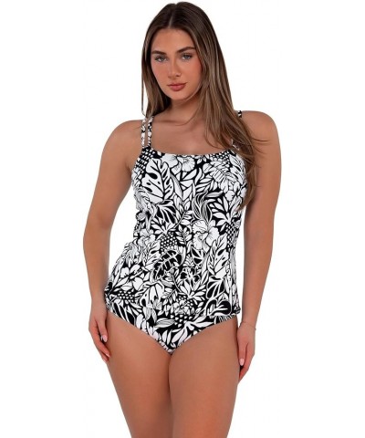 Women's Standard Taylor Tankini Swimsuit Top with Underwire Caribbean Seagrass Texture $45.32 Swimsuits