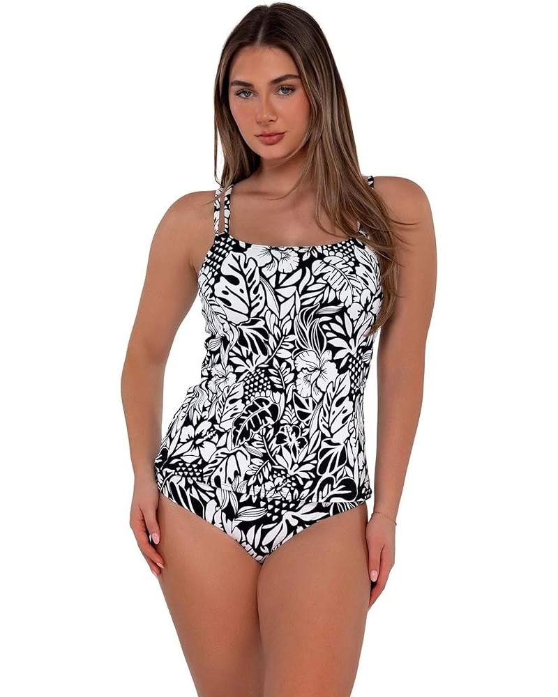 Women's Standard Taylor Tankini Swimsuit Top with Underwire Caribbean Seagrass Texture $45.32 Swimsuits